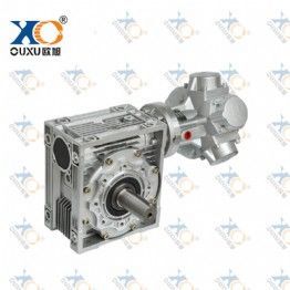 QMHJBS075/100-NMRV090AS活塞式气动马达配蜗轮蜗杆减速机