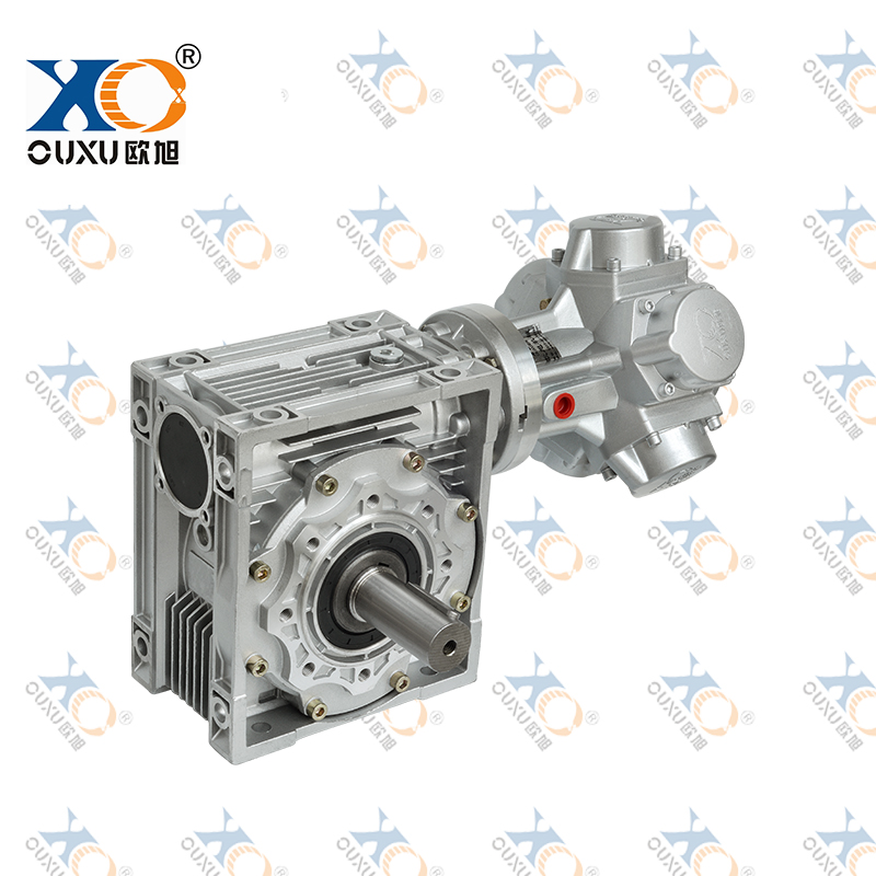 QMHJBS075/100-NMRV090AS活塞式气动马达配蜗轮蜗杆减速机